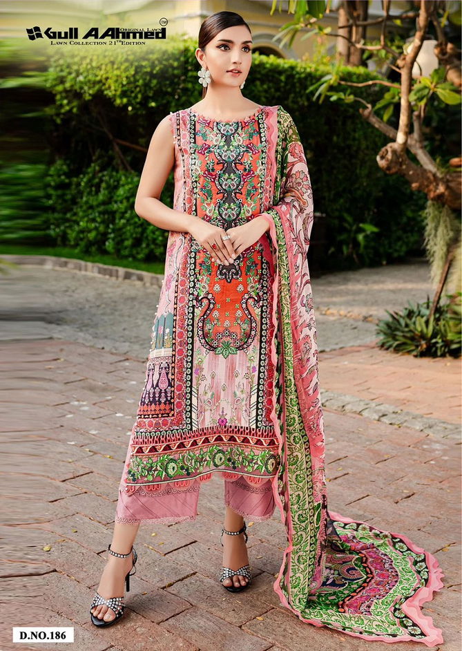 Gull A Ahmed Lawn Collection Vol 21 Cotton Pakistani Dress Material Wholesale Price In Surat